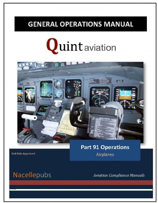 Part 91 General Operations Manual